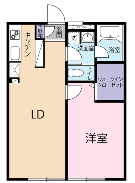 朝来市生野町円山　共同住宅の間取り