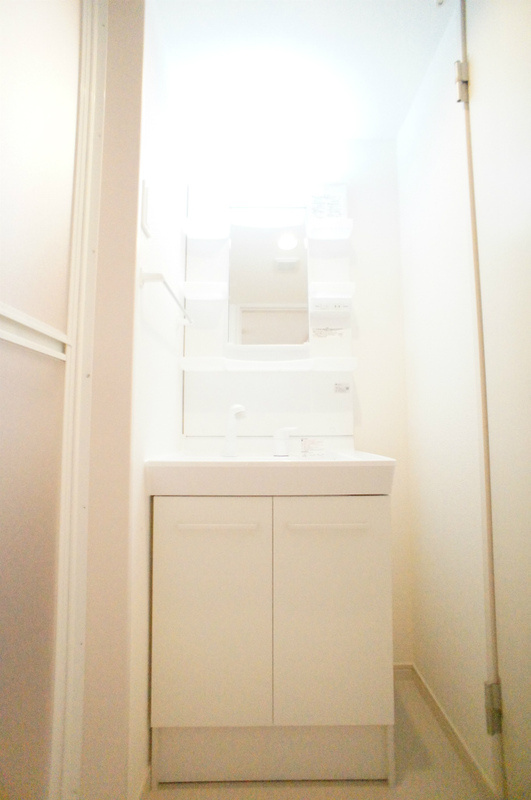 スペースが確保できる洗面所です