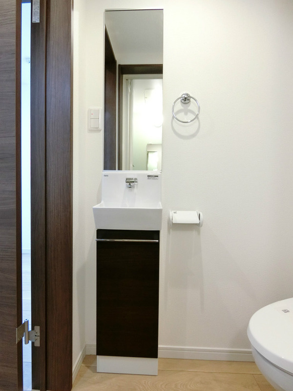 コンパクトで使いやすい洗面所