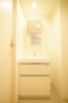 スペースが確保できる洗面所です