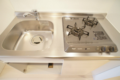 コンパクトなキッチンで掃除もラクラク