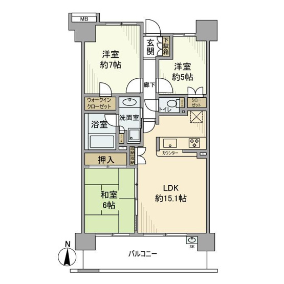 【間取り】 | プラネ清澄白河クレメント・リバー