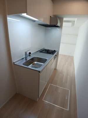 【キッチン】 | プレシャスコートⅡ | コンパクトなキッチンで掃除もラクラク