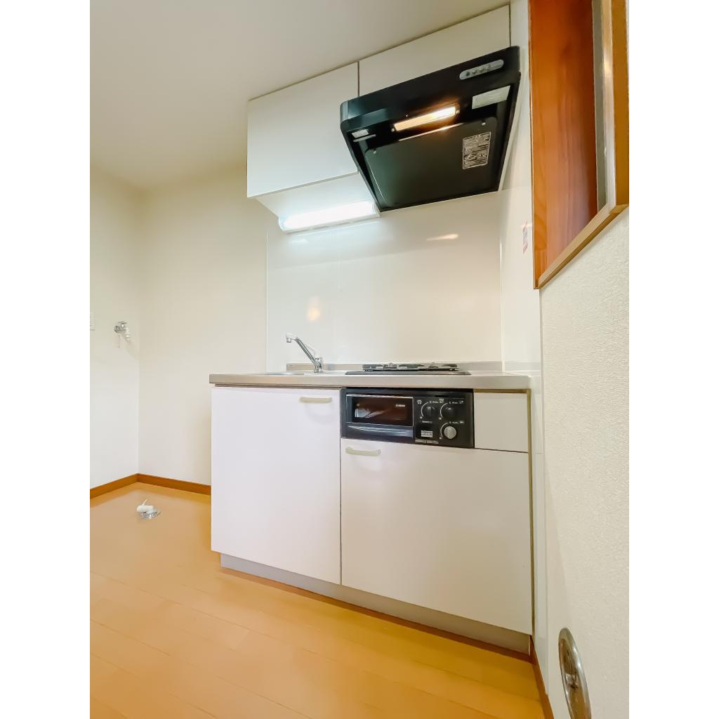 コンパクトなキッチンで掃除もラクラク