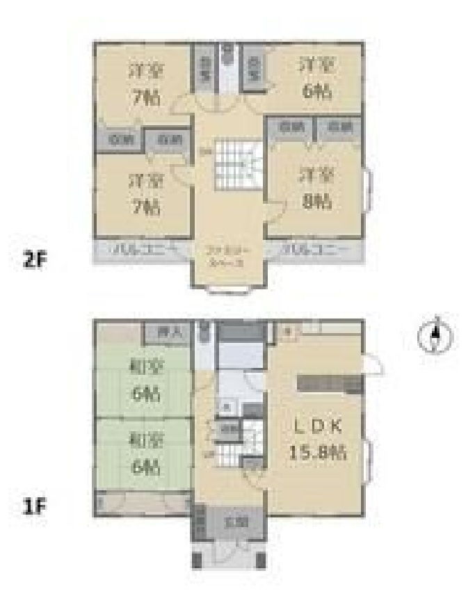 売戸建　栃木市樋ノ口町の間取り