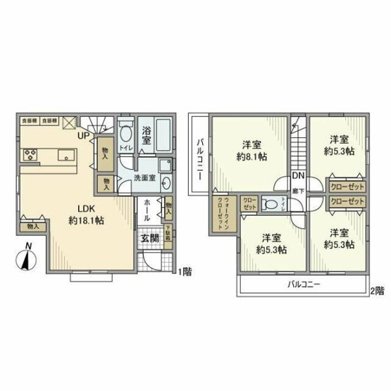【間取り】 | 緑ケ丘戸建(ミドリガオカコダテ)