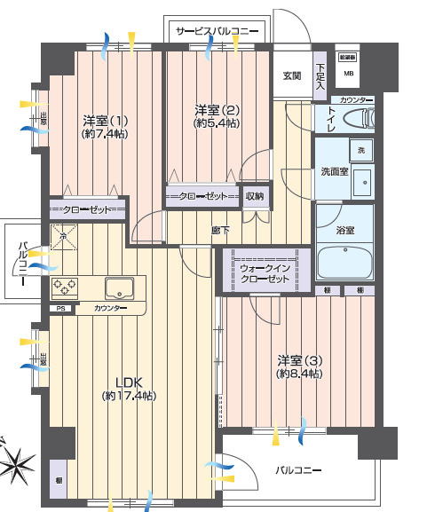 エクセレント船堀の間取り