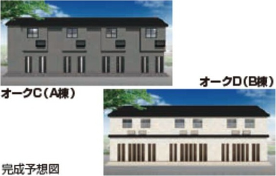 オークD　B棟の外観