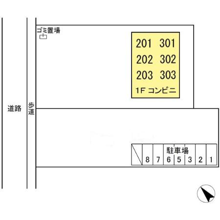 テラス東菅野の区画図