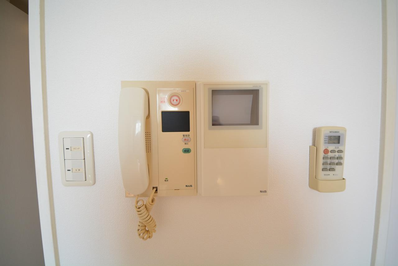 メゾン・ド・ヴィレ大阪城公園前のセキュリティ|メゾン・ド・ヴィレ大阪城公園前　ＴＶ付モニターホン