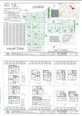 【Ville Clair】東久留米146期　下里のその他|〇本物件の売主が作成した販売用図面です〇　