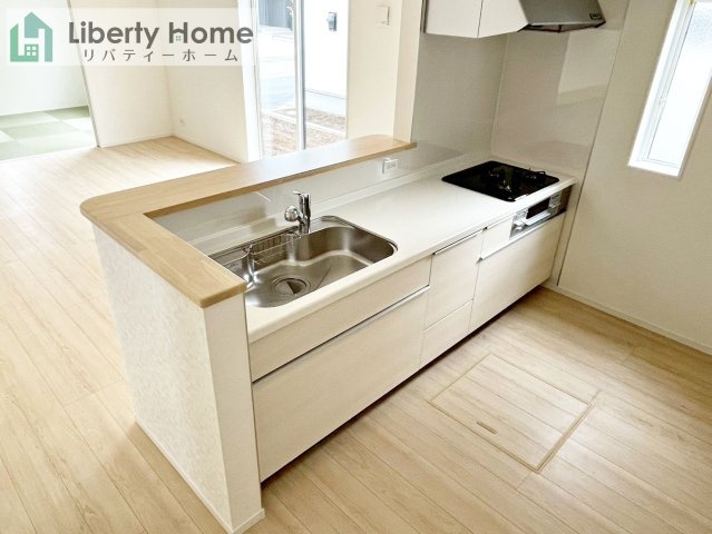 ひたちなか市平磯遠原町第2　新築戸建　1号棟の前面道路含む現地写真