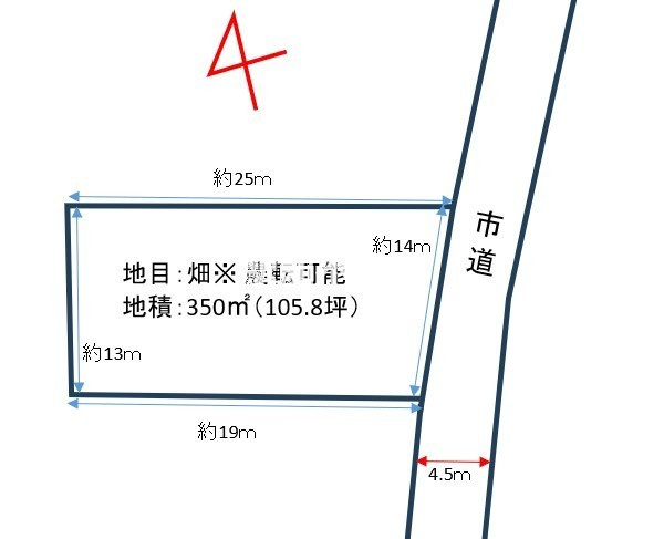 久留米市上津町　売り土地