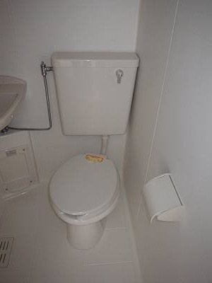 落ち着いた色調のトイレです