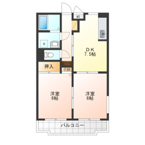 使いやすい2DK！