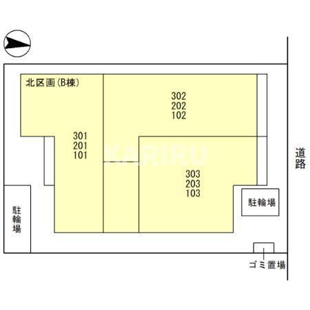 Clashist中宮Northの区画図