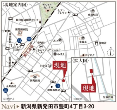 【地図】 | 【新築】リーブルガーデン豊町第６