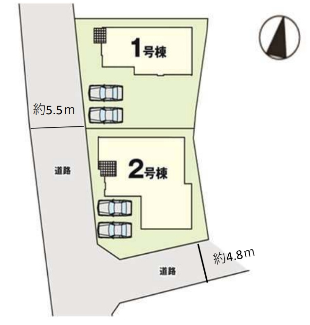 福岡市西区太郎丸1期の区画図