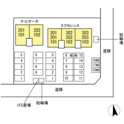 【区画図】 | ラ・ピオーネ