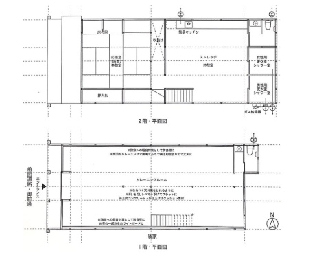 北野天満宮　一棟貸しの間取り