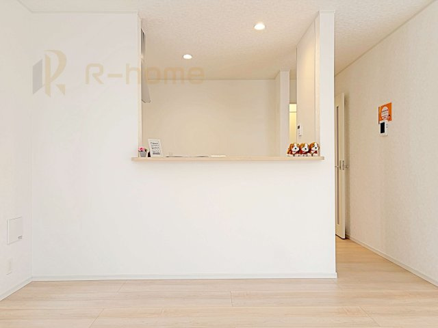 常総市水海道天満町第3　新築戸建て　1号棟のキッチン|対面式で会話をしながら家事ができます♪