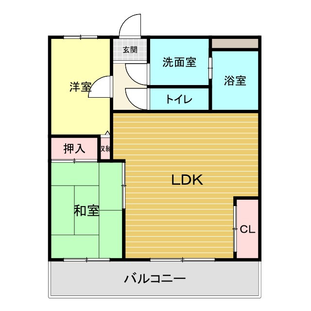 グランピアマンション大橋の間取り