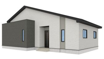 つくば市高野 ２期　1号棟の外観パース