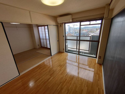 【洋室】 | リバティ勝原 | 洋室6帖フローリング　エアコン付き