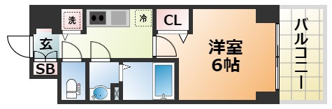 プレサンスKOBEシフォンの間取り
