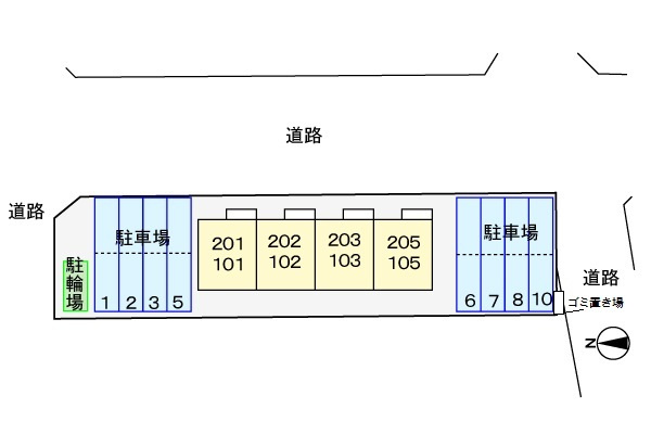 サザン・クロスの区画図
