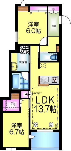 ＧＲＥＥＮ　ＣＲＥＳＴ　グリーンクレストの間取り|★間取り★