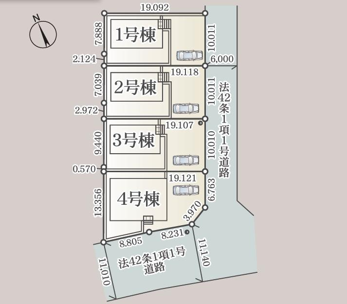 ひたちなか市平磯遠原町第2　新築戸建　4号棟の外観