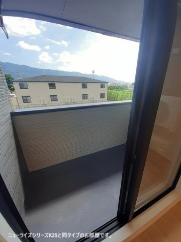 （仮称）中田アパートＡ棟のバルコニー