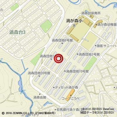 渦ヶ森コーポ12号館の地図