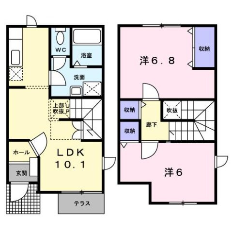 ドミ－ルＫ２の間取り