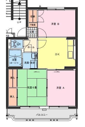 【間取り】 | ジェネシス大島Ａ | 間取り
