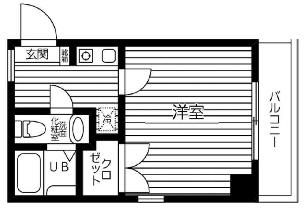 ベルザ平和島の間取り|角部屋二面採光