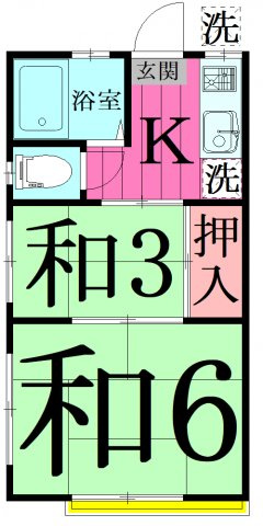 俊明荘の間取り