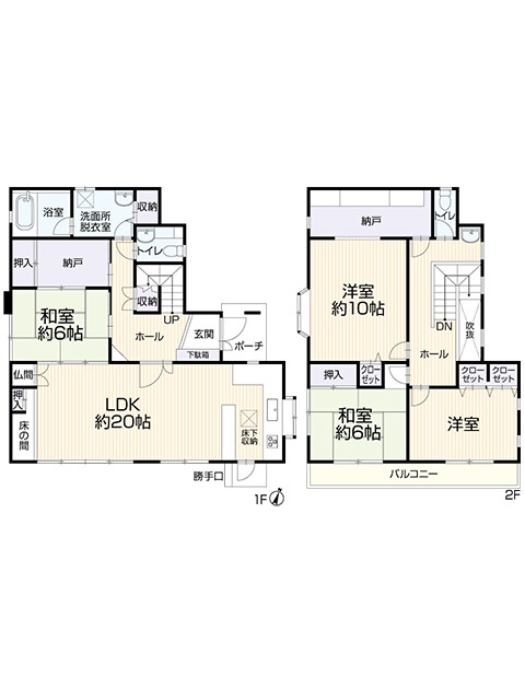 【仲介手数料無料／海部郡蟹江町】海部郡蟹江町学戸7丁目87-33　中古戸建の間取り