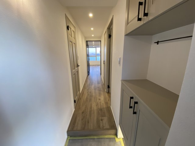 所沢コーポラスA棟の玄関