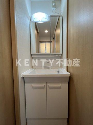 【洗面所】 | 月村マンションＮｏ．１９ | 使いやすい洗面所です