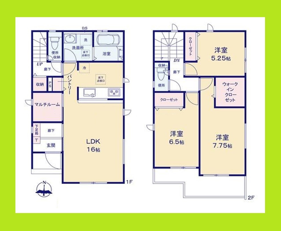 名古屋市西区野南町の新築一戸建の間取り|◇２号棟◇　