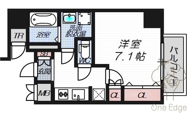 フジマン北梅田の間取り