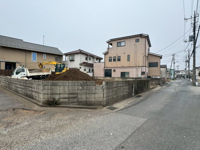 川口市新堀売地　1区画の前面道路含む現地写真|※更地渡し