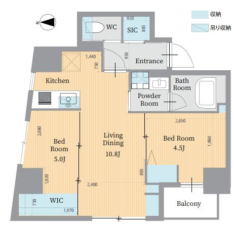 パークルール神田司町ロンドの間取り