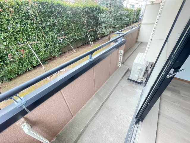 ドミール鹿島のバルコニー