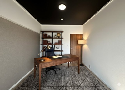 【洋室】 | ルネ甲子園 | 6帖の洋室は、落ち着いた雰囲気で集中できる書斎に最適。
テレワークや読書など、自分だけの時間を楽しむ