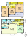 【間取り】 | 三島市安久　間取り図