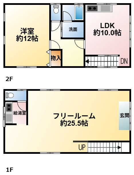 大網白里市大網店舗付き住宅の間取り