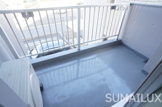 熊本市南区十禅寺２丁目の賃貸マンションのバルコニー